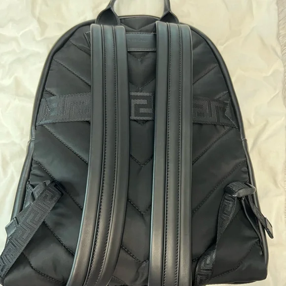 Versace Medusa Black Leather Backpack - Picture 6 of 14